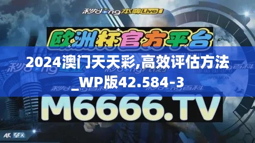 2024澳门天天彩,高效评估方法_WP版42.584-3