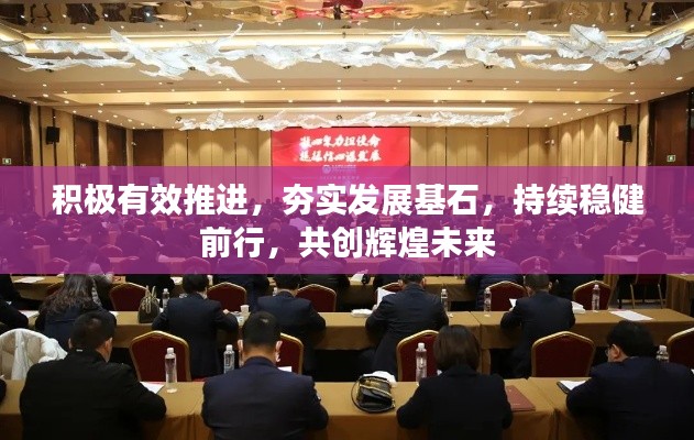 积极有效推进，夯实发展基石，持续稳健前行，共创辉煌未来